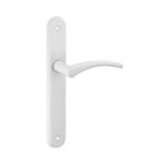 Thirard - ensemble de poignes pour porte intrieure hebe sans trou carr 7mm entraxes 195mm laqu blanc ...