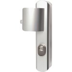 Poignée de porte palière blindée - secumax - vachette - gris argent - clé i - 195 mm Poignée de porte palière blindée - secumax - vachette - gris argent - clé i - 195 mm