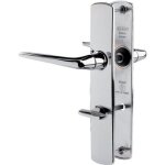 Poign�e de porte int�rieure - riv - bloc - vachette - gris - condamnation - 195 mm