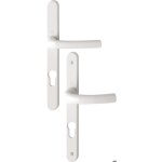 Poign�e sur plaque - hoppe - tokyo - finition blanc - tige carr�e 7 mm - sans ressort de rappel