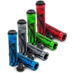 Poigne trottinette freestyle slamm pro swirl bar grips - marque slamm - blanc - mixte