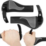 Poign�es de v�lo ergonomiques springos� en caoutchouc souple antid�rapant 14 cm - noir