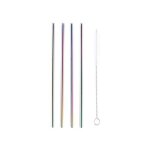 Point virgule - set de 4 pailles - 20. 5 cm - inox arc - en - ciel