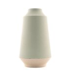Point virgule vase en fibre de bambou - 151 x 265 cm - vert sauge et blanc cass�