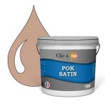 Peinture satin - pok - pok satin - beige ros� - 10l - lessivable - acrylique