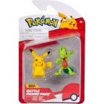 Pok�mon - lot de 2 figurines de combat pikachu et geckabor