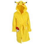 Pokemon - peignoir de bain pikachu - jaune - 100% coton - 300 gsm - 2 / 4 ans