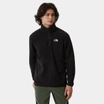 Polaire homme  col zipp the north face 100 glacier - noir - randonne montagne - manches longues - ...