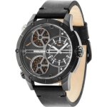 Montre - police - 14699jsb / 02 - cuir noir - quartz - analogique