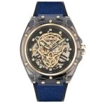 Montre - police - pewgr1592403 - mcanique - botier plastique - bracelet silicone bleu