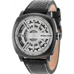 Montre - police - speed head pl15239jsb. 01 - cuir noir - verre min�ral - quartz analogique