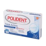 Polident total action nettoyant 36 comprims