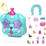 Polly pocket - coffret anniversaire chien - mini - univers - 4 ans et +