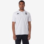 Polo acramy as monaco 24 / 25 pour homme - blanc rouge - manches courtes - respirant