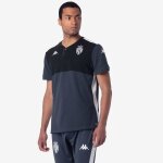 Polo angat 8 as monaco 24 / 25 pour homme - gris fonc� noir blanc