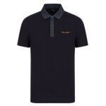 Polo armani exchange - bleu - col polo - manches courtes - homme