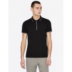 Polo - armani exchange - 8nzf71p - noir - manches courtes - regular