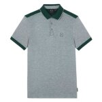 Polo - armani exchange - 8nzf76 - z8m5z - 1965 - gris - manches courtes - col polo 3 boutons