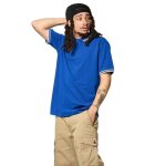 Polo bleu homme kaporal - 100% coton rayoc - manches courtes - coupe regular - col polo