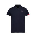 Polo le coq sportif arthur ashe heritage - bleu - manches courtes - adulte - tennis - respirant - homme ...