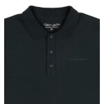 Polo homme teddy smith vert uni en coton coupe droite col classique manches courtes