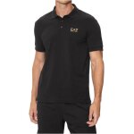 Polo - ea7 - homme - regular fit - noir - manches courtes - stretch