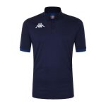 Polo dentranement kappa deggiano pour enfant - bleu marine / bleu - manches courtes