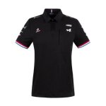 Polo femme alpine renault f1 team racing officiel f1 - noir - ajustée - manches courtes - col polo Polo femme alpine renault f1 team racing officiel f1 - noir - ajustée - manches courtes - col polo