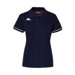 Polo femme - kappa - barla - coupe droite - manches courtes - 100% coton