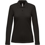 Polo femme manches longues kariban - gris fonc�