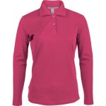 Polo femme manches longues kariban - rose fuchsia Polo femme manches longues kariban - rose fuchsia