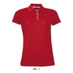 Polo femme - performer - rouge - manches courtes - taille l - adapté à la sublimation Polo femme - performer - rouge - manches courtes - taille l - adapté à la sublimation