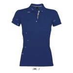 Polo femme - portland - outremer - manches courtes - 100% coton ringspun - ajust�e