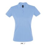 Polo femme - sols - perfect - bleu - manches courtes - coupe cintr�e - s