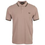 Polo - fred perry - ringer - piqu de coton - coupe ajuste - manches courtes