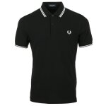Polo fred perry - noir - twin tipped shirt - manches courtes - col polo Polo fred perry - noir - twin tipped shirt - manches courtes - col polo
