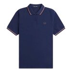 Polo fredperry fp À double boutons - fred perry - femme - bleu - manches courtes - autres cols Polo fredperry fp À double boutons - fred perry - femme - bleu - manches courtes - autres cols