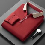 Polo hiver homme chaud doublé polaire t - shirt tops business confortable manches longues couleur unie ... Polo hiver homme chaud doublé polaire t - shirt tops business confortable manches longues couleur unie ...