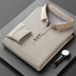 Polo hiver homme chaud doublé polaire t - shirt tops business confortable manches longues couleur unie ... Polo hiver homme chaud doublé polaire t - shirt tops business confortable manches longues couleur unie ...