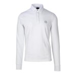 Polo homme - armani exchange - blanc - manches longues - 96% coton - 4% lasthanne