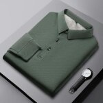 Polo homme chaud doublé polaire hiver t - shirt tops business confortable manches longues couleur unie ... Polo homme chaud doublé polaire hiver t - shirt tops business confortable manches longues couleur unie ...