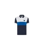 Polo homme ea7 emporio armani - rf. 3hpf23 - pj03z - 1592 - bleu marine blanc bleu - col ctel  trois ...