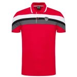 Polo homme - ea7 emporio armani - manches courtes - rouge