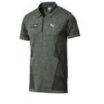 Polo homme gris avec patch mercedes