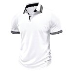 Polo homme manches courtes polo shirts sport ete regular fit elegant couleur contrast� confortable - ...