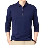 Polo homme manches longues casual polo shirt de golf elegant couleur unie pour printemps et automne - ... Polo homme manches longues casual polo shirt de golf elegant couleur unie pour printemps et automne - ...