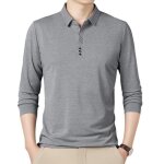 Polo homme manches longues casual polo shirt de golf elegant couleur unie pour printemps et automne - ... Polo homme manches longues casual polo shirt de golf elegant couleur unie pour printemps et automne - ...