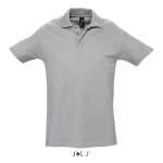 Polo homme - ringspun - spring ii - gris chin� - manches courtes - 100% coton peign�
