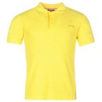 Polo homme - slazenger - jaune - manches courtes - col polo - 65% polyester 35% coton Polo homme - slazenger - jaune - manches courtes - col polo - 65% polyester 35% coton
