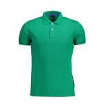 Polo homme vert - gant - sf12758 - ajust�e - manches courtes - col polo